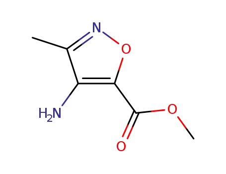Molecular Structure of 83988-30-1 (5-Isoxazolecarboxylicacid,4-amino-3-methyl-,methylester(9CI))