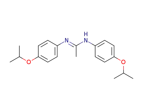 Molecular Structure of 84308-83-8 (N1,N2-Bis(p-isopropoxyphenyl)acetamidine)