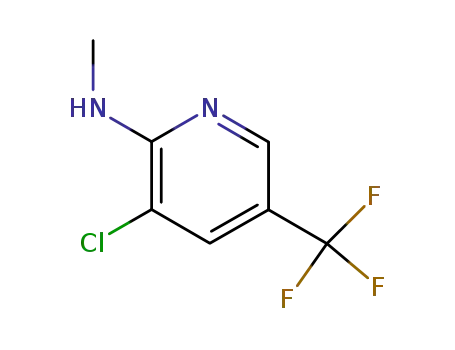 Molecular Structure of 89810-01-5 (3-CHLORO-N-METHYL-5-(TRIFLUOROMETHYL)PYRIDIN-2-AMINE)