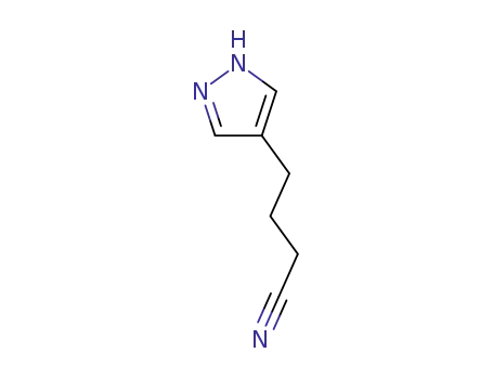 Molecular Structure of 84302-84-1 (1H-Pyrazole-4-butanenitrile)