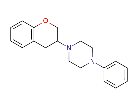Molecular Structure of 83823-52-3 (1-(3,4-Dihydro-2H-1-benzopyran-3-yl)-4-phenylpiperazine)