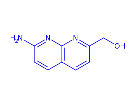 Molecular Structure of 898257-89-1 (1,8-Naphthyridine-2-methanol,  7-amino-)