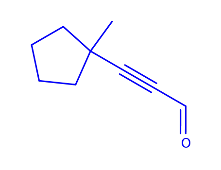 Molecular Structure of 89521-50-6 (2-Propynal, 3-(1-methylcyclopentyl)- (9CI))