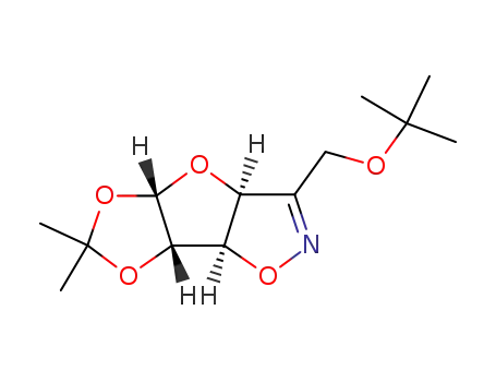 Molecular Structure of 102219-65-8 (α-xylo-3-t-butoxymethyl-5,6-O-isopropylidenetetrahydrofuro<2,3-d>isoxazole)