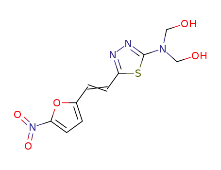 2-Bis(hydroxymethyl)amino-5-(2-(5-nitro-2-furyl)vinyl)-1,3,4-thiadiazole