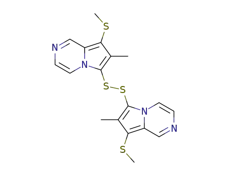 7-methyl-6 (or 8-)-methylthio-pyrrolo<1,2-a>pyrazine disulphide