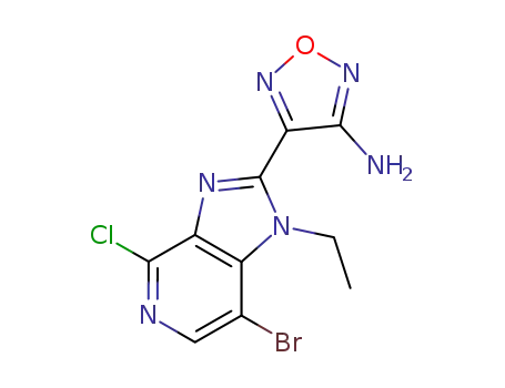 4-(7-Bromo-4-chloro-1-ethyl-1H-imidazo[4,5-c]pyridin-2-yl)-1,2,5-oxadiazol-3-amine