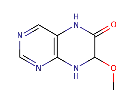Molecular Structure of 89853-05-4 (6-Pteridinol,7,8-dihydro-7-methoxy-(7CI))