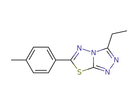 6-(p-Tolyl)-3-aethyl-1.2.4-triazolo<3.4-b><1.3.4>thiadiazol