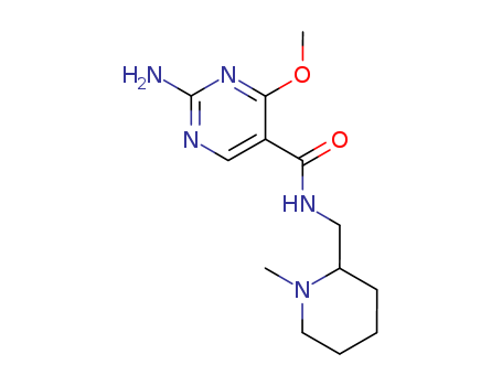 2-Amino-4-methoxy-N-((1-methyl-2-piperidyl)methyl)-5-pyrimidinecarboxa mide