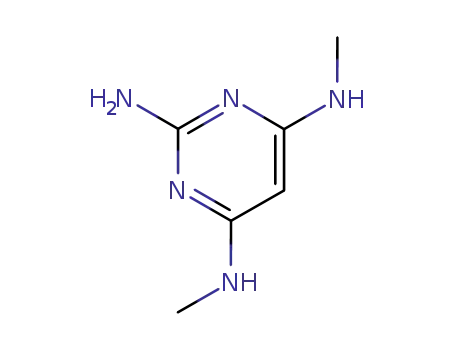 Molecular Structure of 89532-21-8 (N4,N6-dimethyl-pyrimidine-2,4,6-triamine)