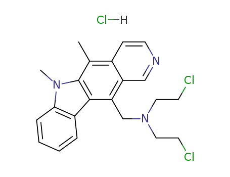 2-chloro-N-(2-chloroethyl)-N-[(5,6-dimethyl-6H-pyrido[4,3-b]carbazol-11-yl)methyl]ethanamine