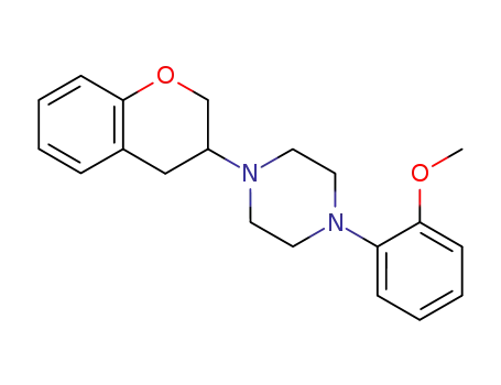 Molecular Structure of 83823-53-4 (1-(3,4-Dihydro-2H-1-benzopyran-3-yl)-4-(2-methoxyphenyl)piperazine)
