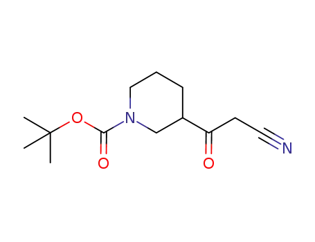 3-(2-CYANO-ACETYL)-PIPERIDINE-1-CARBOXYLIC ACID TERT-부틸 에스테르