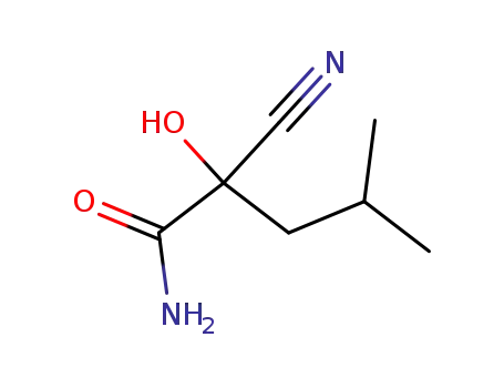 Valeramide,  2-cyano-2-hydroxy-4-methyl-  (7CI)