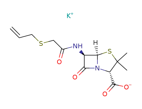 Molecular Structure of 897-61-0 (penicillin O potassium)