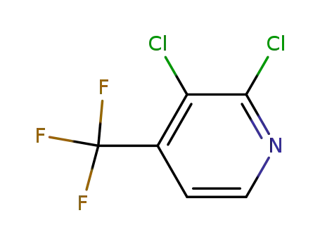 Molecular Structure of 89719-93-7 (2,3-Dichloro-4-(trifluoromethyl)pyridine)