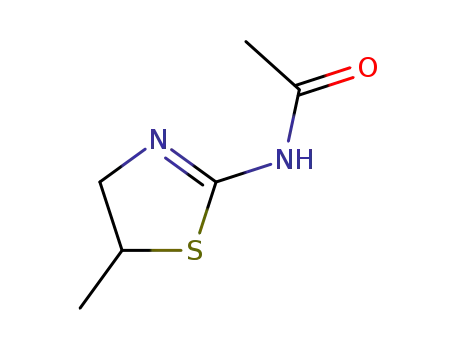 Molecular Structure of 89600-77-1 (N-(5-methyl-4,5-dihydro-1,3-thiazol-2-yl)acetamide)