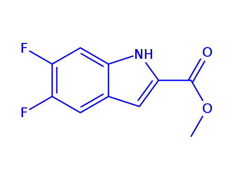 Molecular Structure of 898746-30-0 (5,6-Difluoro-2-indole carboxylic acid Methyl ester)