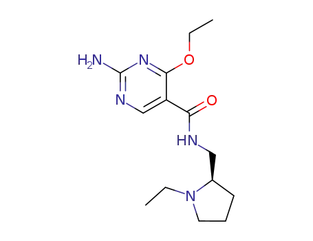 5-피리미딘카르복스아미드, 2-아미노-4-에톡시-N-((1-에틸-2-피롤리디닐)메틸)-, (R)-(+)-
