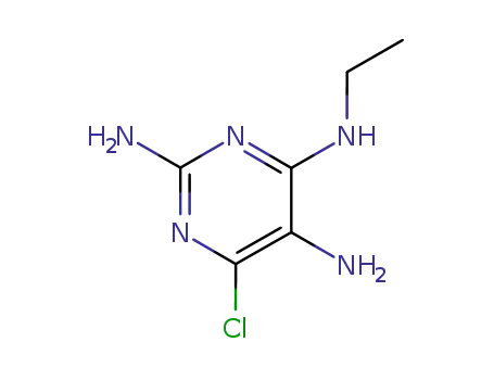 Molecular Structure of 89580-84-7 (6-chloro-N~4~-ethylpyrimidine-2,4,5-triamine)