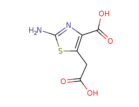 Molecular Structure of 89640-87-9 (5-Thiazoleaceticacid,2-amino-4-carboxy-(7CI,9CI))