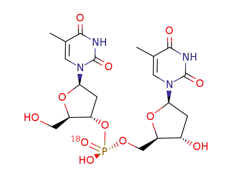 Molecular Structure of 84332-64-9 (5'-O-thymidyl 3'-O-thymidylphosphate)