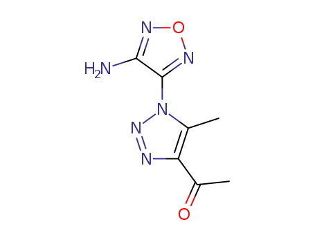 Molecular Structure of 313952-93-1 (1-[1-(4-AMINO-FURAZAN-3-YL)-5-METHYL-1H-[1,2,3]TRIAZOL-4-YL]-ETHANONE)