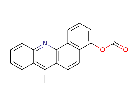 Molecular Structure of 83876-62-4 (4-Acetoxy-7-methylbenz(c)acridine)