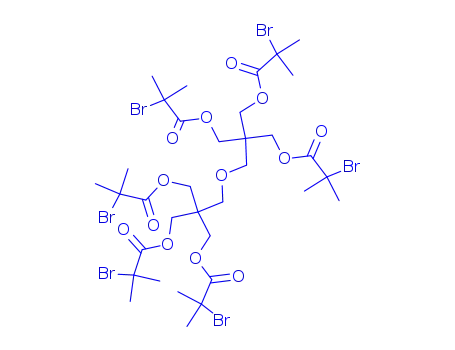Molecular Structure of 840507-47-3 (Dipentaerythritol hexakis(2-broMoisobutyrate))