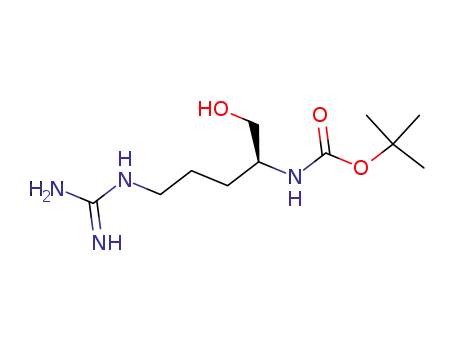 Carbamic acid, [4-[(aminoiminomethyl)amino]-1-(hydroxymethyl)butyl]-,
1,1-dimethylethyl ester, (S)-