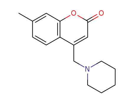 7-methyl-4-(1-piperidinylmethyl)-2H-chromen-2-one