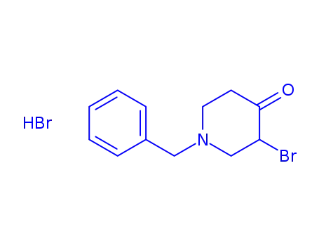 Molecular Structure of 83877-88-7 (1-benzyl-3-bromo-4-piperidone hydrobromide)