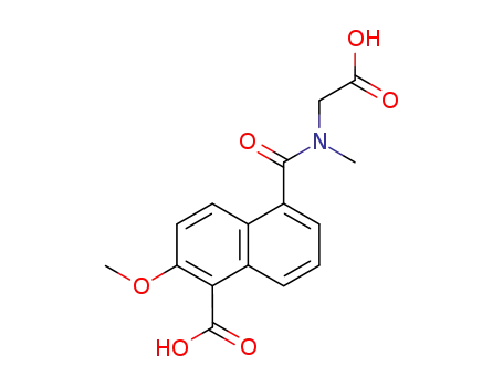 Molecular Structure of 129357-52-4 (5-(Carboxymethyl-methyl-carbamoyl)-2-methoxy-naphthalene-1-carboxylic acid)