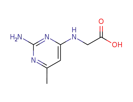 Molecular Structure of 89897-36-9 (N-(2-amino-6-methylpyrimidin-4-yl)glycine)