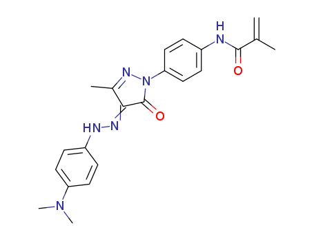 N-[4-[(4Z)-4-[(4-dimethylaminophenyl)hydrazinylidene]-3-methyl-5-oxo-pyrazol-1-yl]phenyl]-2-methyl-prop-2-enamide cas  84618-98-4