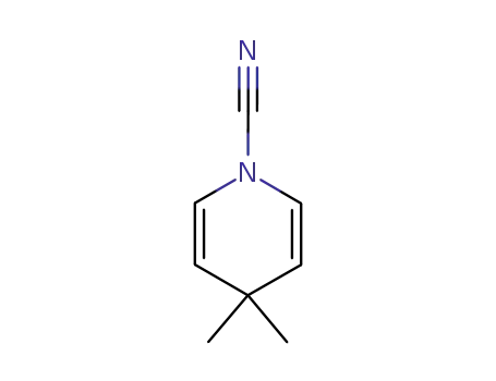 Molecular Structure of 84567-25-9 (1(4H)-Pyridinecarbonitrile,4,4-dimethyl-(9CI))