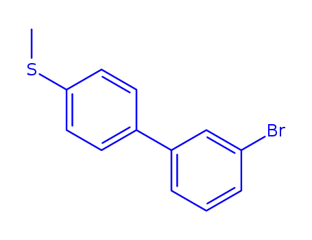 Molecular Structure of 844856-40-2 (3-BROMO-4'-(METHYLTHIO)BIPHENYL)