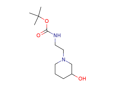 CARBAMIC ACID, [2-(3-HYDROXY-1-PIPERIDINYL)ETHYL]-, T-BUTYL ESTER