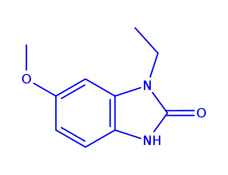 Molecular Structure of 89930-91-6 (2H-Benzimidazol-2-one,1-ethyl-1,3-dihydro-6-methoxy-(9CI))