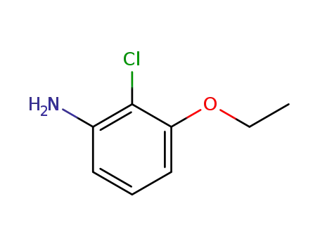 Molecular Structure of 846031-58-1 (Benzenamine, 2-chloro-3-ethoxy-)