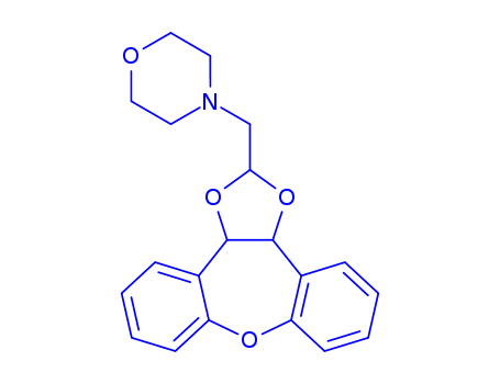 4-((3A,12B-DIHYDRODIBENZO[B,F]-1,3-DIOXOLO[4,5-D]OXEPIN-2-YL)METHYL)MORPHOLINE