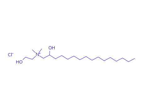 Molecular Structure of 84643-53-8 ((2-hydroxyethyl)(2-hydroxyhexadecyl)dimethylammonium chloride)