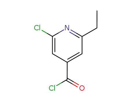 Molecular Structure of 89938-71-6 (Isonicotinoyl chloride, 2-chloro-6-ethyl- (7CI))