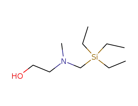 Molecular Structure of 21654-71-7 (Ethanol, 2-[methyl[(triethylsilyl)methyl]amino]-)