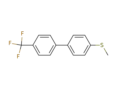 Molecular Structure of 117530-19-5 (1,1'-Biphenyl, 4-(methylthio)-4'-(trifluoromethyl)-)