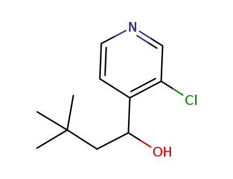 Molecular Structure of 876756-92-2 (4-Pyridinemethanol, 3-chloro-a-(2,2-dimethylpropyl)-)