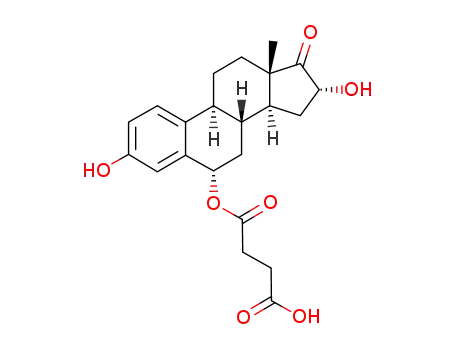 Molecular Structure of 84371-31-3 (6 alpha,16 alpha-dihydroxyestrone 6-hemisuccinate)
