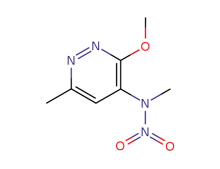 Molecular Structure of 89897-52-9 (3-methoxy-N,6-dimethyl-N-nitropyridazin-4-amine)