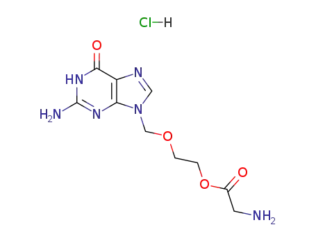 2-[(2-amino-6-oxo-1,4,5,6-tetrahydro-9H-purin-9-yl)methoxy]ethyl glycinate
